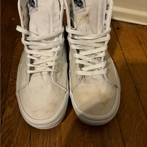 Used Vans Sk8 Hi White Sz 12M - Picture 5 of 6
